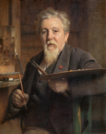Пьер Жан Ван дер Аудера. Портрет художника Давида Кола. 1897. Королевский музей изящных искусств (Антверпен).