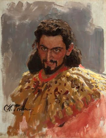Репин Илья Ефимович. Мефистофель. Холст, масло. 60х45. 1898. Пермская государственная художественная галерея.