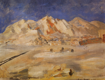 Петров-Водкин Кузьма Сергеевич. Бириби. Африка. Холст, масло. 38х48. 1907. Частная коллекция.
