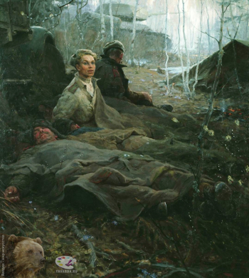 Неменский Борис Михайлович. Дыхание весны. Холст, масло. 154х138,5. 1955. Государственный Русский музей.