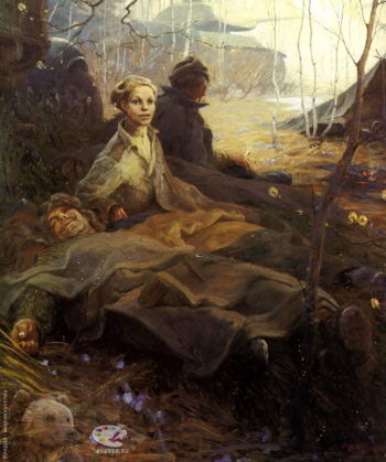 Неменский Борис Михайлович. Дыхание весны (вариант). Холст, масло. 151х138. 1964. Николаевский художественный музей имени В.В.Верещагина.