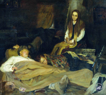 Неменский Борис Михайлович. Мать. Холст, масло. 90х85. 1945. Центральный музей Вооружённых сил.