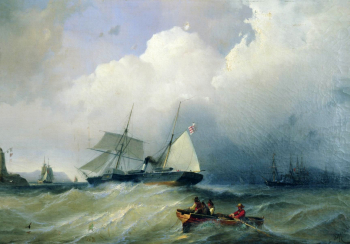 Боголюбов Алексей Петрович. Балтийское море. Холст, масло. 42х65. 1880-е. Вязниковский историко-художественный музей.