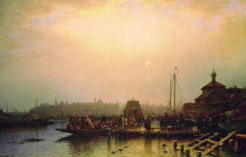 Боголюбов Алексей Петрович. Казань. Холст, масло. 124х188. 1862. Государственный музей изобразительных искусств Республики Татарстан.