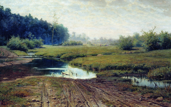 Волков Ефим Ефимович. Летний день после дождя. Холст, масло. 1881. Красноярский художественный музей имени В.И.Сурикова.