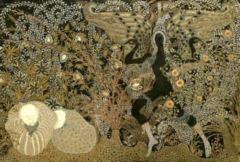 Калмаков (Колмаков) Николай Константинович. Смерть. Картон, гуашь. 68х100. 1913. Вологодская областная картинная галерея.