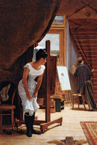 Жозе Феррас де Алмейда Жуниор. Раздражение. Холст, масло. 145х97. 1898. Пинакотека Сан-Паулу.