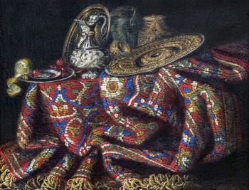 Франческо Мальтезе (Фьеравино, Нолетти). Натюрморт с ковром. Холст, масло. 55х72,5. До 1654 года. Музей изящных искусств Каркасона.
