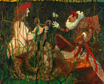 Карл Стратманн. Признание в любви. Холст, масло. 122х153. 1900. Частная коллекция.