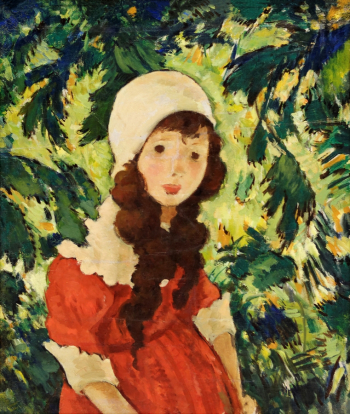 Николае Тоница. Дочь лесничего. Картон, масло. 60х50. 1924. Национальный музей искусств Румынии.