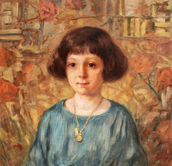 Кимон Логхи. Невинность. Картон, масло. 49х50. Частная коллекция.