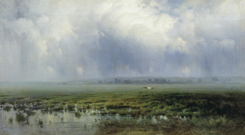 Крыжицкий Константин Яковлевич. Болото. Холст, масло. 1885. Николаевский художественный музей имени В.В.Верещагина.