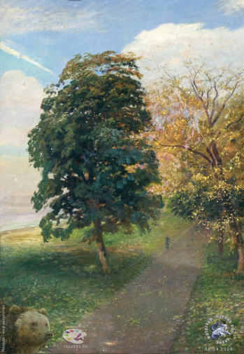 Пильщиков Николай Иванович. Петергоф. Холст, масло. 70х50. 1955. Собрание семьи художника.