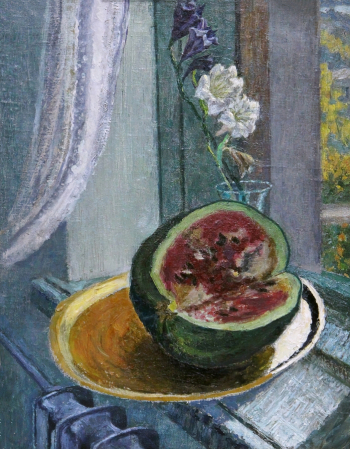 Таныш Александр Алексеевич. Натюрморт с арбузами. Холст, масло. 60х48. 20 век. Национальный музей Республики Алтай имени А.В.Анохина.