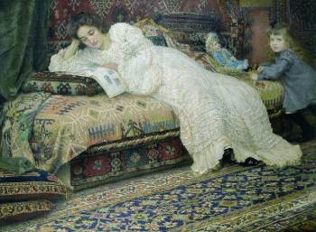 Влахо Буковац. Диван. Холст, масло. 1905. Музей изобразительных искусств (Сплит).