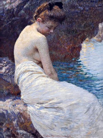 Влахо Буковац. У моря. Холст, масло. 1908. Музей изобразительных искусств (Сплит).