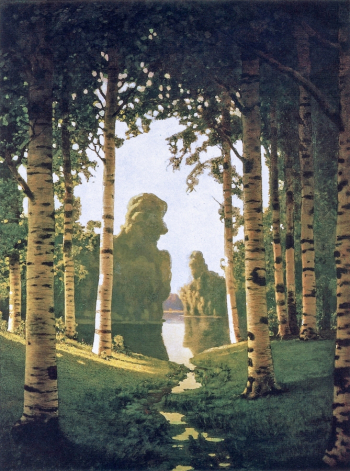 Куинджи Архип Иванович. Берёзовая роща. Холст, масло. 163х115. 1901. Национальный художественный музей Республики Беларусь.