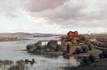 Магнус Ялмар Мунстеръелм. Замок Хяме. Холст, масло. 1872. Художественный музей в Хямеэнлинна.