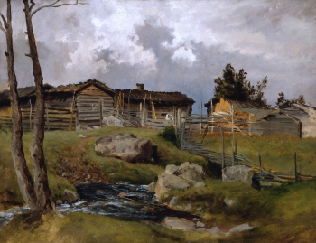 Магнус Ялмар Мунстеръелм. Перед штормом. Холст, масло. 42х54. Финская национальная галерея.