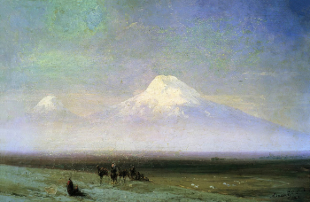 Айвазовский Иван Константинович. Гора Арарат. Холст, масло. 23х34. 1885. Музей армянской конгрегации мхитаристов (Венеция).