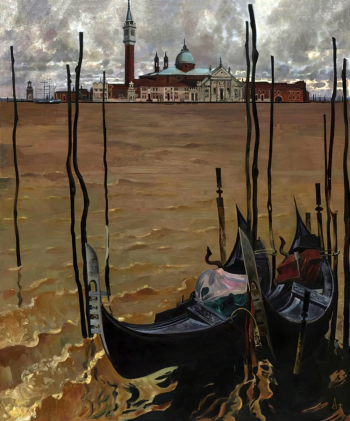Блиок Андрей Николаевич. Утро в Венеции. Холст, масло. 120х100. 1991. Московский музей современного искусства.