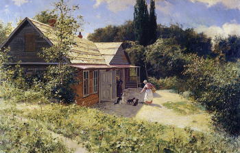 Киселёв Александр Александрович. Дача в Крыму. Холст, масло. 58х88. 1906. Краснодарский краевой художественный музей имени Ф.А.Коваленко.