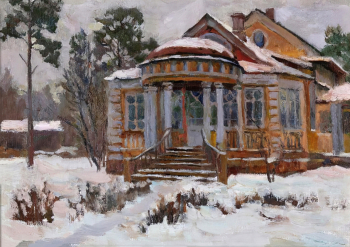 Смирнов Глеб Борисович. Дача в Перловке. Картон, масло. 35х50. 1969. Мытищинский историко-художественный музей.