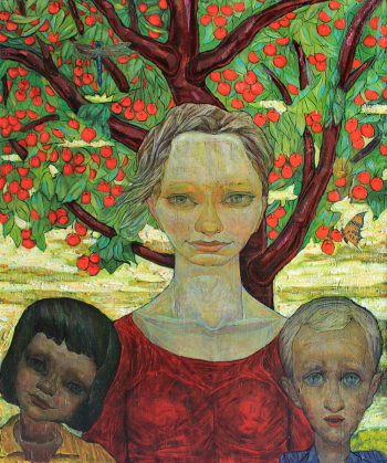 Стуканов Леонид Александрович. Вишня. Холст, масло. 90х80. 1973. Таганрогский художественный музей.