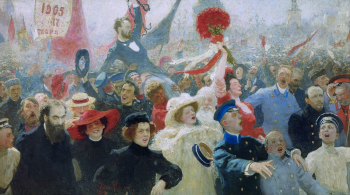 Репин Илья Ефимович. Манифестация. 17 октября 1905 года. Холст, масло. 184х322. 1907-1911. Государственный Русский музей.