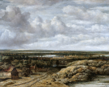 Филипс Конинк. Вид дороги. Холст, масло. 134х167,5. 1655. Рейксмюсеум.