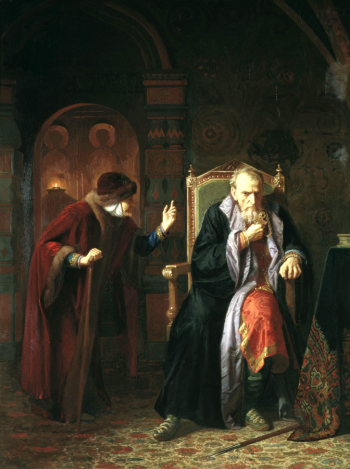 Вениг Карл Богданович. Иван Грозный и его мамка. Холст, масло. 187х140. 1886. Харьковский художественный музей.