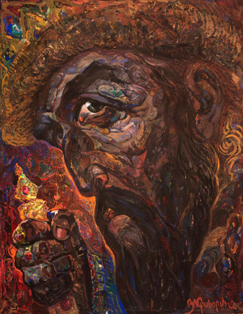 Криворучко Василий Павлович. Иван Грозный. Картон, темпера. 86х67. 1981. Воронежский областной краеведческий музей.