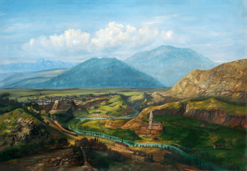 Йозеф Мургаш. Ведута. Холст, масло. 81х116. 1885. Художественная галерея Эрнеста Зметака.
