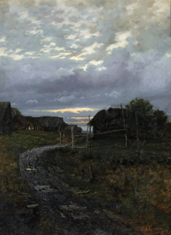 Левитан Исаак Ильич. Вечер. Холст, масло. 71х53. 1877. Государственная Третьяковская галерея.