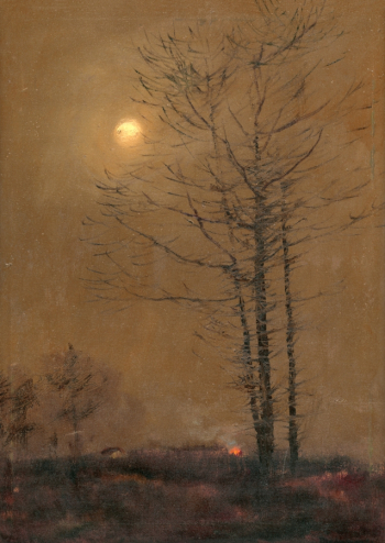 Ласло Меднянский. Вечерняя окраина. Холст, масло. 1885-1895. Восточная словацкая галерея.