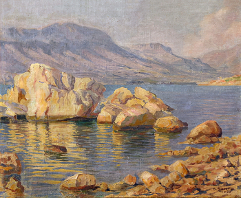 Саша Шантель. Море. Холст, масло. 1924. Частная коллекция.