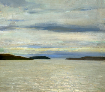 Казаков Александр Васильевич. Острова Кармакулы. Холст, масло. 28,5х33,7. 1939. Художественная культура Русского Севера.