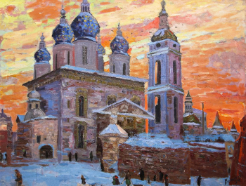 Бочанов Григорий Степанович. Тобольский кремль. Холст, масло. 72х98. 1960-е. Тобольский историко-архитектурный музей-заповедник.