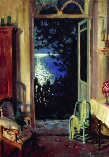 Виноградов Сергей Арсеньевич. Южная ночь. Холст, масло. 62х48. 1915. Чувашский государственный художественный музей.