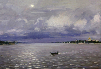 Козлов Иван Александрович. У Костромы на Волге. Холст, масло. 53х80. 20 век. Александровский художественный музей.