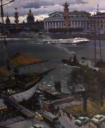 Канеев Михаил Александрович. Ленинград. Нева. Холст, масло. 1977. Государственный музей изобразительных искусств Республики Татарстан.