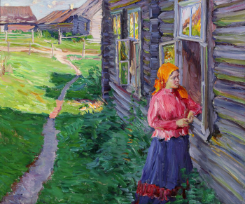 Моравов Александр Викторович. Девушка у окна. Холст, масло. 76х100. 1920. Пермская государственная художественная галерея.