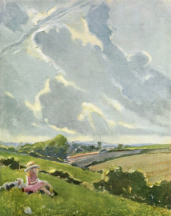 Руби Линдсей (Руби Линд). Принцес-Рисборо. Бумага, акварель. До 1919 года. Из альбома `Рисунки Руби Линдсей` (1920).