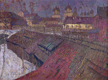 Куликов Виктор Петрович. Ростов Великий. Оргалит, масло. 90х120. 1990-е. Московский музей современного искусства.