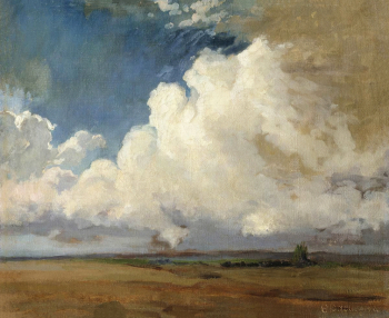 Васильев Фёдор Александрович. Грозовые облака. Холст, масло. 39х47,5. 1868-1871. Дальневосточный художественный музей.