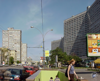 Улица Новый Арбат в Москве. Вид Нового Арбата в сторону Воздвиженки