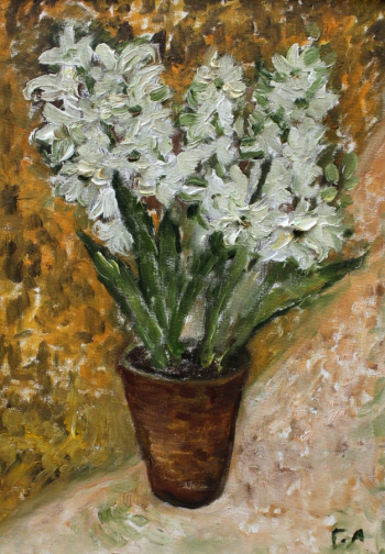 Годовникова Алиса Александровна. Весна в горшочке. Холст, масло. 35х25. 2016. Малоярославецкий музейно-выставочный центр имени И.А.Солдатенкова.