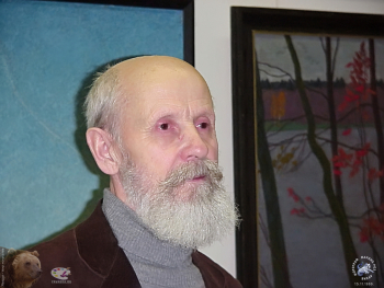 Выставка `Болдинская осень` в ЦДХ. 1999.. Художник Махотин Юрий Андреевич