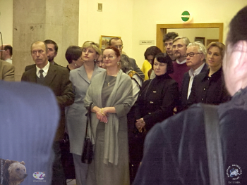 Выставка `Болдинская осень` в ЦДХ. 1999.. Гости выставки