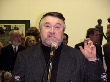 Выставка `Болдинская осень` в ЦДХ. 1999.. Художник-живописец Соломин Николай Константинович